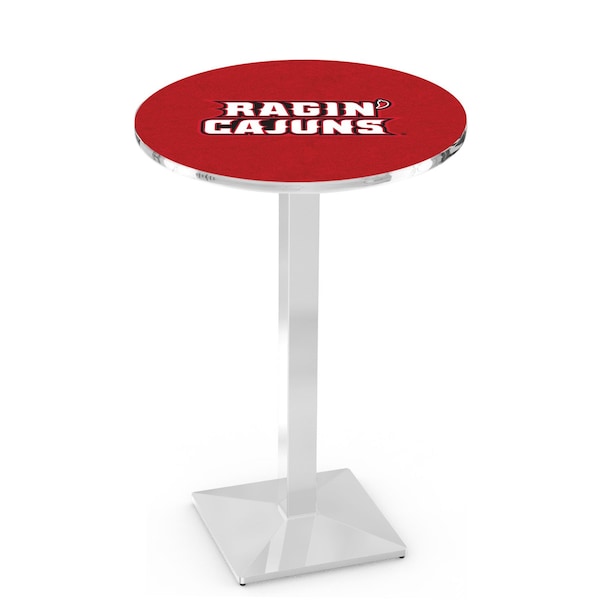 Holland Bar Stool Co 36" Chrome Louisiana-Lafayette Pub Table, 36" dia. Top - L217C3636LA-LAF