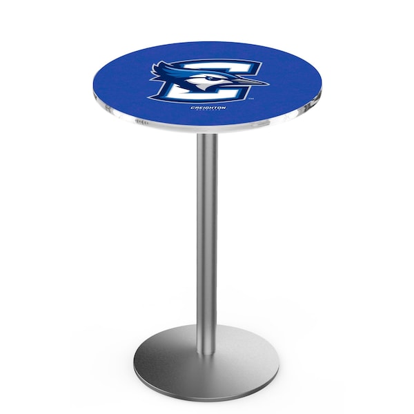 Holland Bar Stool Co 36" Stainless Steel Creighton Pub Table, 36" dia. Top - L214S3636CRGHTN
