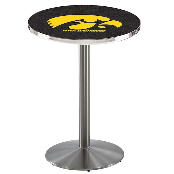 Holland Bar Stool Co 42" Stainless Steel Iowa Pub Table - L214S4228IOWAUN