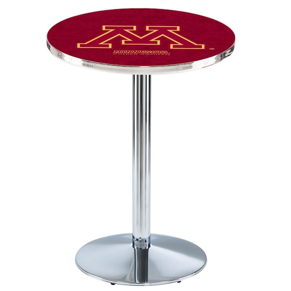Holland Bar Stool Co 36" Chrome Minnesota Pub Table - L214C3628MINNUN
