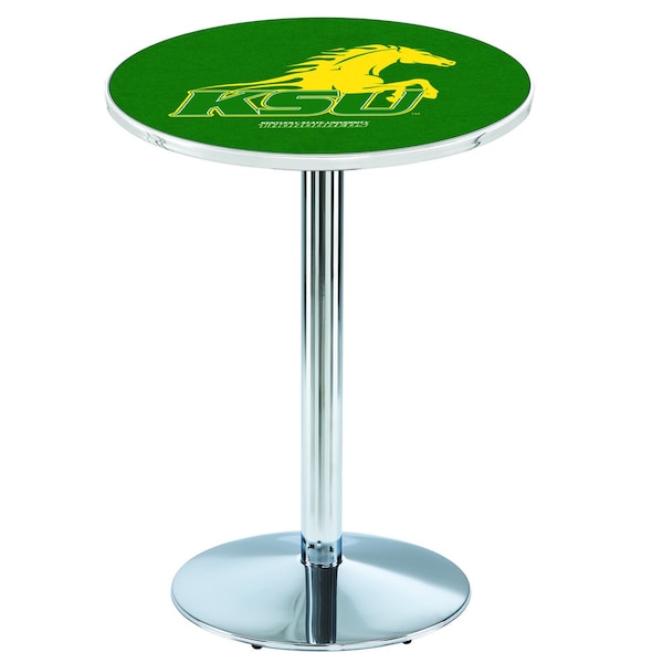 Holland Bar Stool Co 42" Chrome Kentucky State University Pub Table - L214C4228KYSTUN