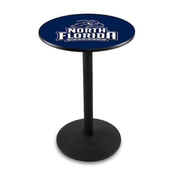 Holland Bar Stool Co 42" Blk Wrinkle North Florida Pub Table, 36" dia. Top - L214B4236NORFLA