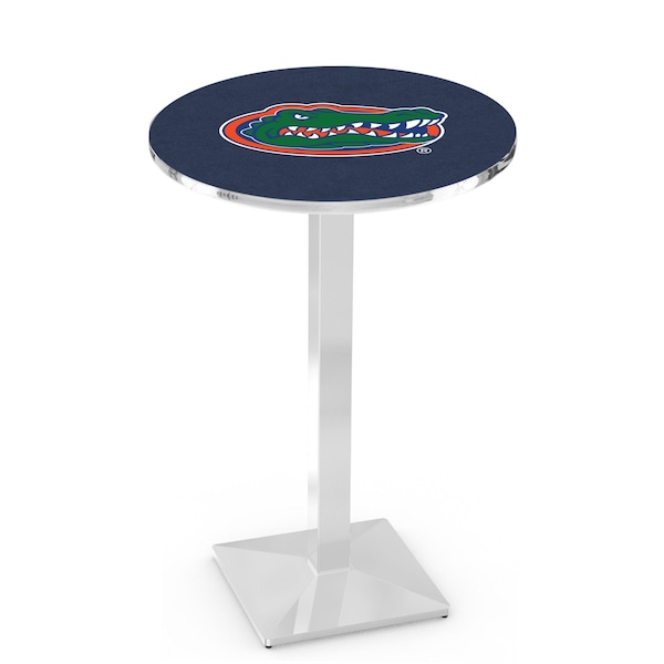 Holland Bar Stool Co 36" Chrome Florida Pub Table, 36" dia. Top - L217C3636FLORUN