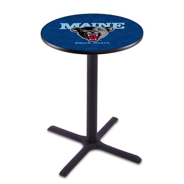 Holland Bar Stool Co 36" Blk Wrinkle Maine Pub Table, 36" dia. Top - L211B3636MAINEU