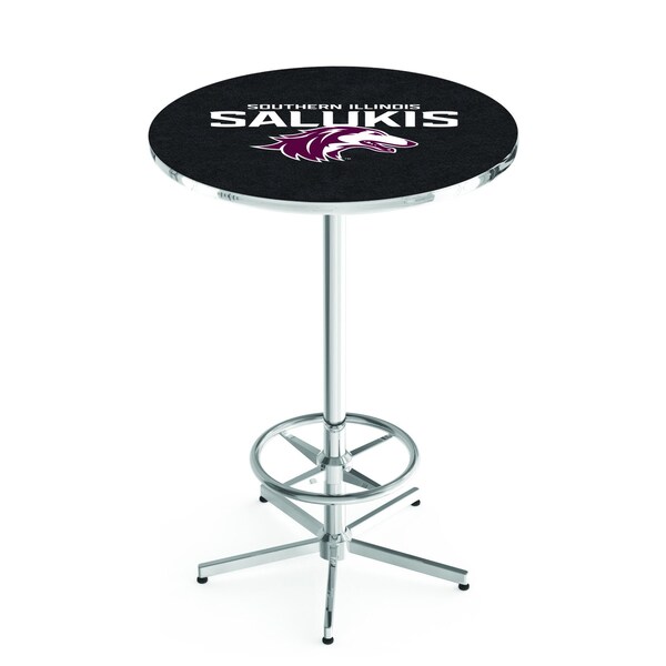 Holland Bar Stool Co 42" Chrome Southern Illinois Pub Table, 36" dia. Top - L216C4236SOUILL