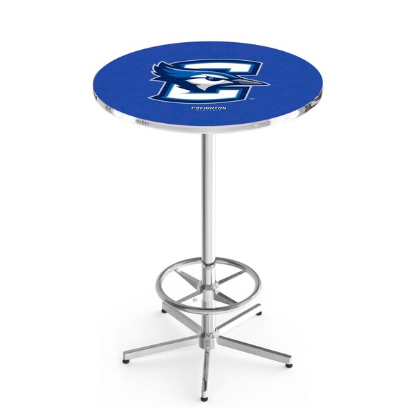 Holland Bar Stool Co 42" Chrome Creighton Pub Table, 36" dia. Top - L216C4236CRGHTN