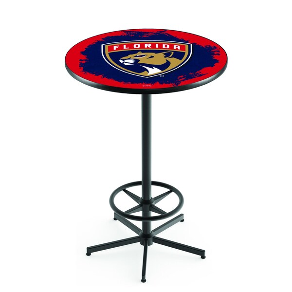 Holland Bar Stool Co 42" Black Florida Panthers Pub Table - L216B4228FLAPAN