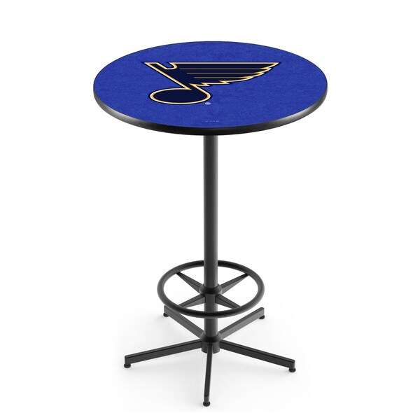 Holland Bar Stool Co 42" Black St Louis Blues Pub Table - L216B4236STLBLU