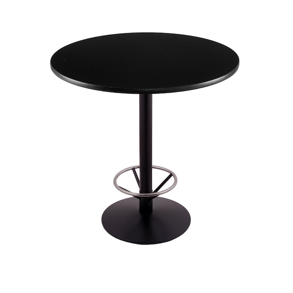 Holland Bar Stool Co 36" 214 Black Table 36" dia. Top, Foot Ring - 214-2236BW36RFTRG