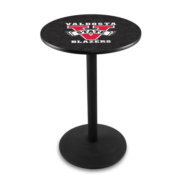 Holland Bar Stool Co 42" Blk Wrinkle Valdosta State Pub Table, 36" dia. Top - L214B4236VALDST