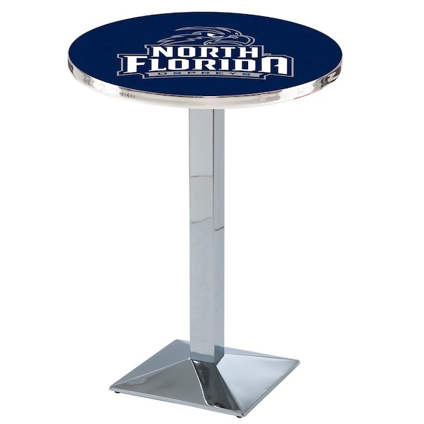 Holland Bar Stool Co 36" Chrome North Florida Pub Table, 36" dia. Top - L217C3636NORFLA