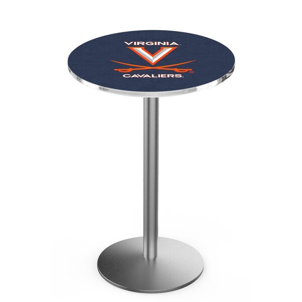 Holland Bar Stool Co 36" Stainless Steel Virginia Pub Table - L214S3628VRGNIA