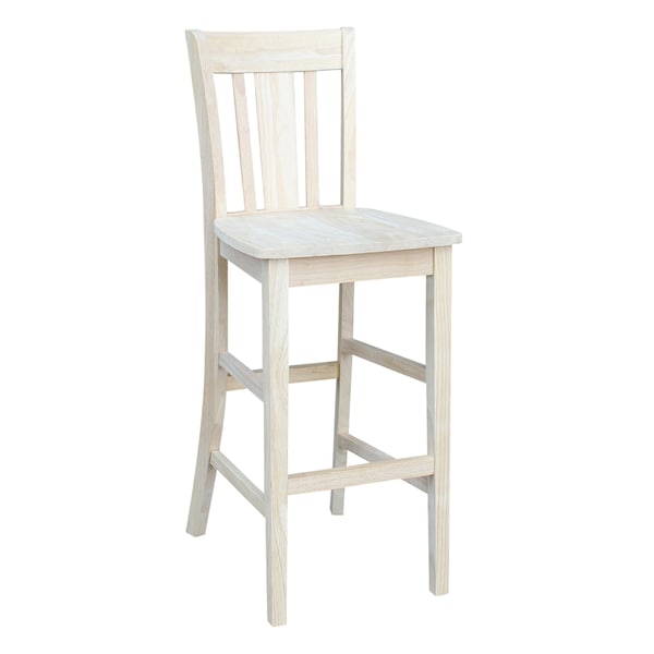 International Concepts Bar Height Table With 2 Splat Back Bar Stools - 30 in. Seat Height - K-7228-42-S103-2