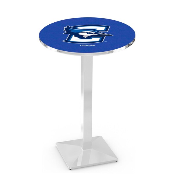 Holland Bar Stool Co 42" Chrome Creighton Pub Table, 36" dia. Top - L217C4236CRGHTN
