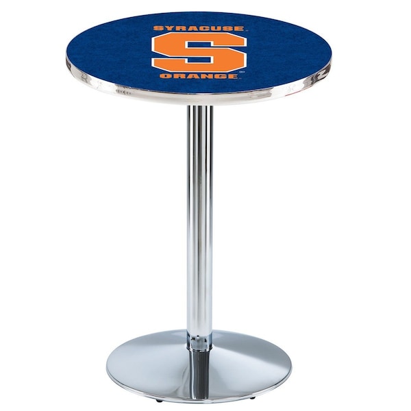 Holland Bar Stool Co 36" Chrome Syracuse Pub Table, 36" dia. Top - L214C3636SYRCSE