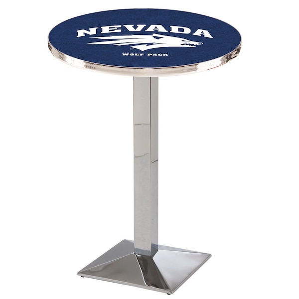 Holland Bar Stool Co 36" Chrome Nevada Pub Table, 36" dia. Top - L217C3636NEVAUN