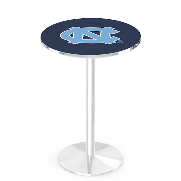 Holland Bar Stool Co 36" Chrome North Carolina Pub Table, 36" dia. Top - L214C3636NORCAR