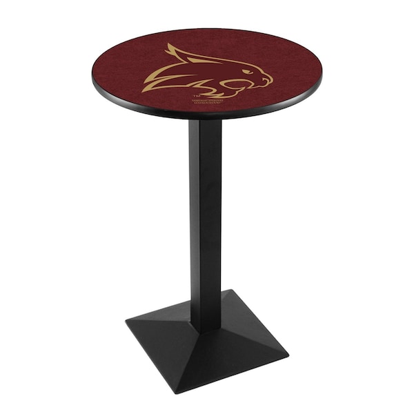 Holland Bar Stool Co 36" Blk Wrinkle Texas State Pub Table - L217B3628TEXSST