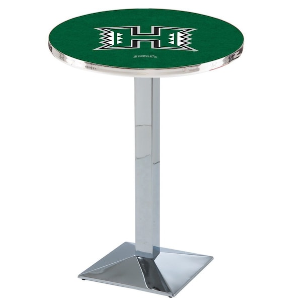 Holland Bar Stool Co 36" Chrome Hawaii Pub Table, 36" dia. Top - L217C3636HAWAII
