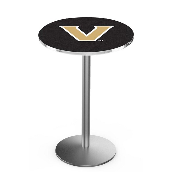 Holland Bar Stool Co 36" Stainless Steel Vanderbilt Pub Table - L214S3628VANDER