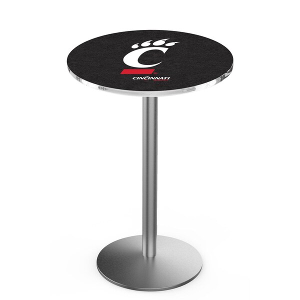 Holland Bar Stool Co 36" Stainless Steel Cincinnati Pub Table, 36" dia. Top - L214S3636CINCIN