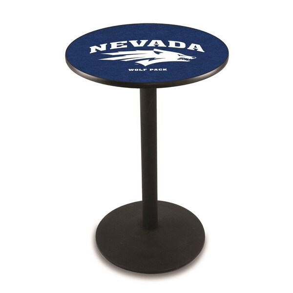 Holland Bar Stool Co 42" Blk Wrinkle Nevada Pub Table, 36" dia. Top - L214B4236NEVAUN