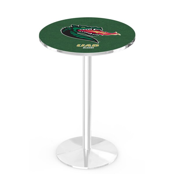 Holland Bar Stool Co 36" Chrome UAB Pub Table, 36" dia. Top - L214C3636ALABIR
