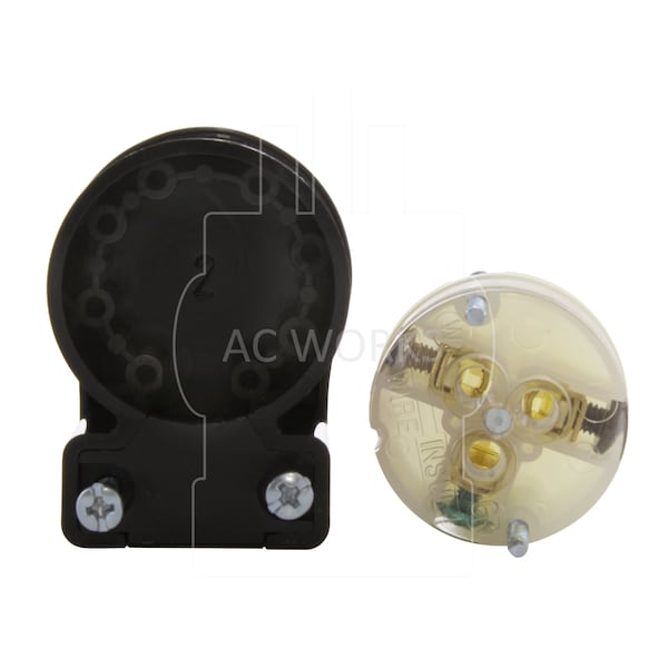 Ac Works NEMA 6-20 15/ 20A 250V All Angles Female Connector with UL, C-UL Approval - ASE620R