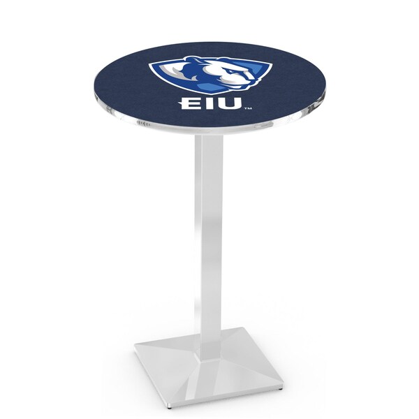 Holland Bar Stool Co 36" Chrome Eastern Illinois Pub Table, 36" dia. Top - L217C3636EASTIL