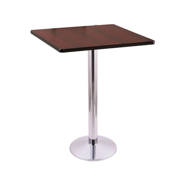 Holland Bar Stool Co 42" 214 Chrome Table, 30" x 30" Square Top - 214-1642CH30SQ