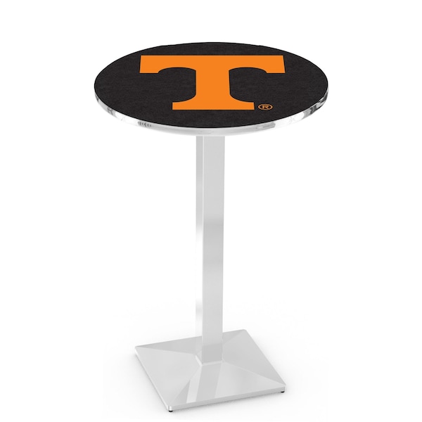 Holland Bar Stool Co 42" Chrome Tennessee Pub Table, 36" dia. Top - L217C4236TENNES