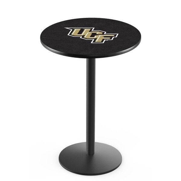 Holland Bar Stool Co 42" Blk Wrinkle Central Florida Pub Table, 36" dia. Top - L214B4236CENFLA