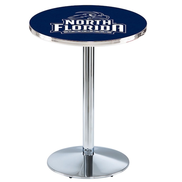 Holland Bar Stool Co 36" Chrome North Florida Pub Table, 36" dia. Top - L214C3636NORFLA