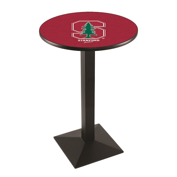 Holland Bar Stool Co 36" Blk Wrinkle Stanford Pub Table, 36" dia. Top - L217B3636STNFRD