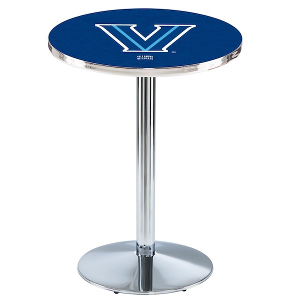 Holland Bar Stool Co 42" Chrome Villanova Pub Table, 36" dia. Top - L214C4236VILNVA