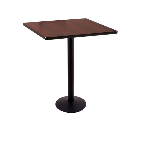Holland Bar Stool Co 42" 214 Black Table, 30" x 30" Square Top - 214-1642BW30SQ