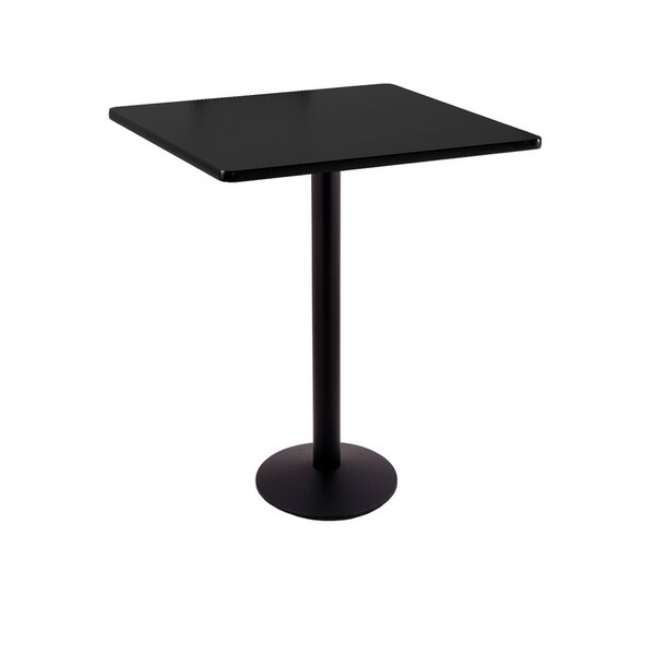 Holland Bar Stool Co 42" 214 Black Table, 30" x 30" Square Top - 214-1642BW30SQ