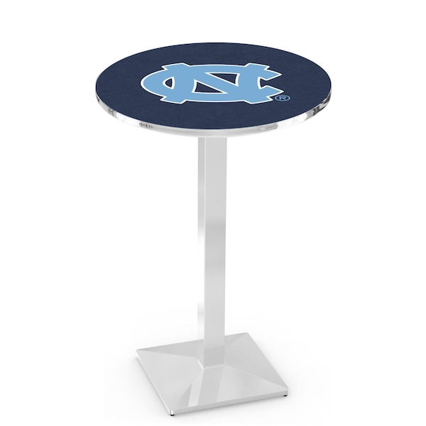 Holland Bar Stool Co 36" Chrome North Carolina Pub Table, 36" dia. Top - L217C3636NORCAR