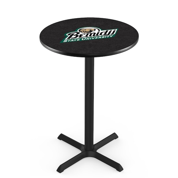 Holland Bar Stool Co 36" Blk Wrinkle Bemidji State Pub Table, 36" dia. Top - L211B3636BMIJST