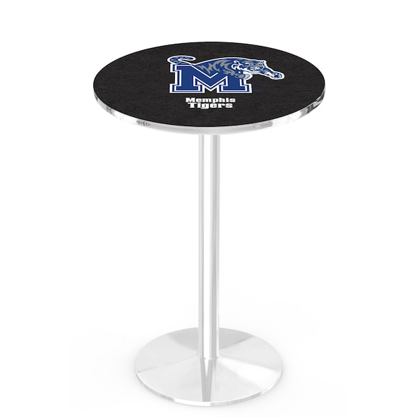 Holland Bar Stool Co 42" Chrome Memphis Pub Table, 36" dia. Top - L214C4236MEMPHS