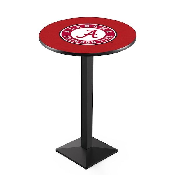 Holland Bar Stool Co 36" Blk Wrinkle Alabama Pub Table, 36" dia. Top - L217B3636AL-A