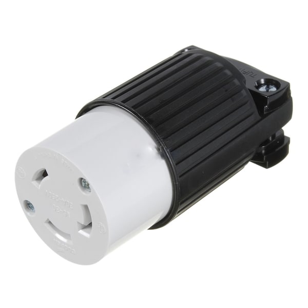 American Imaginations 30 AMP Round Black 3-Wire Connector Plastic - AI-36909
