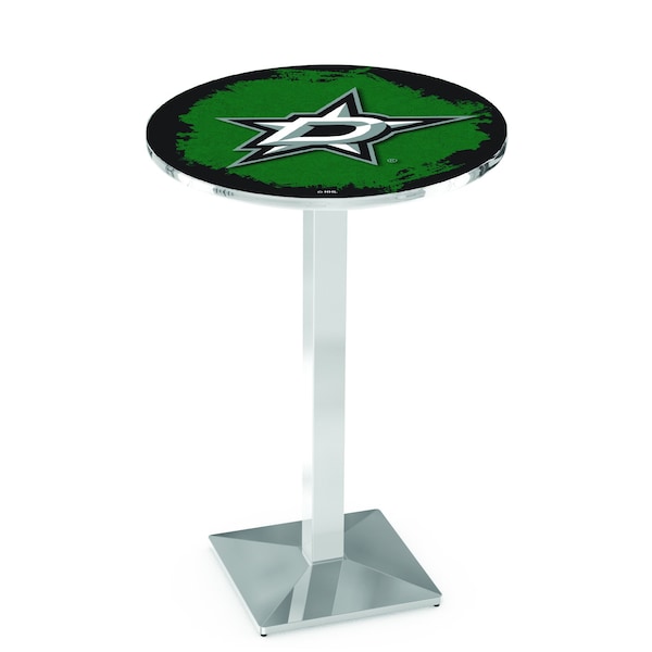 Holland Bar Stool Co 42" Chrome Dallas Stars Pub Table - L217C4228DALSTA