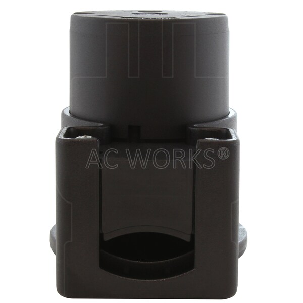 Ac Works 30 Amp 3-Prong RV Travel Trailer NEMA TT-30R Elbow-Style Assembly Replacement Connector - ASETT30R