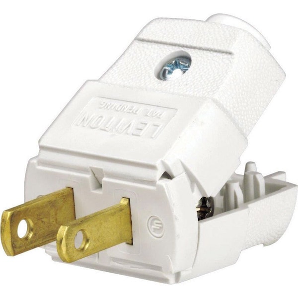 Leviton Residential Thermoplastic Straight Blade 1-15P 20-16 AWG 2 Pole 2 Wire - 036-00101-2WP
