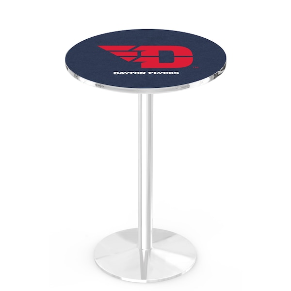Holland Bar Stool Co 42" Chrome University of Dayton Pub Table - L214C4228DYTNUN