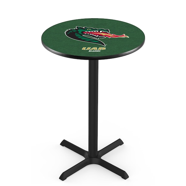 Holland Bar Stool Co 36" Blk Wrinkle UAB Pub Table, 36" dia. Top - L211B3636ALABIR