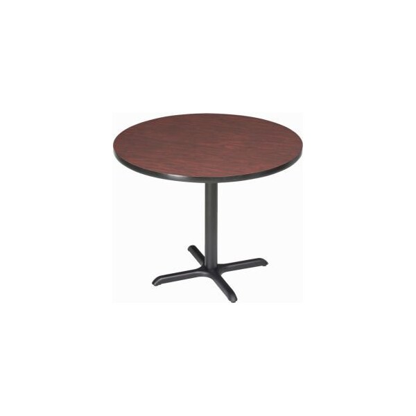 National Public Seating Interion 42" Round Bar Height Restaurant Table, Mahogany - 695806MH