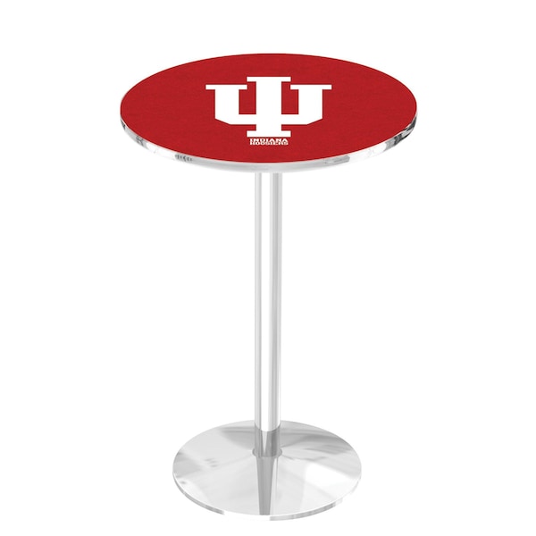 Holland Bar Stool Co 36" Chrome Indiana Pub Table, 36" dia. Top - L214C3636INDNAU