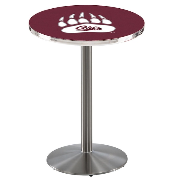 Holland Bar Stool Co 36" Stainless Steel Montana Pub Table, 36" dia. Top - L214S3636MONTUN